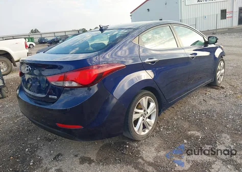 2014 Hyundai Elantra Limited from USA, damaged, VIN 5NPDH4AE1EH488669